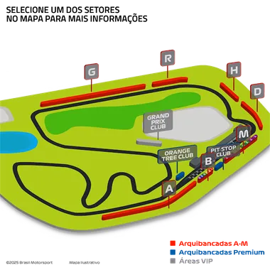 Mapa Autódromo Interlagos, São Paulo